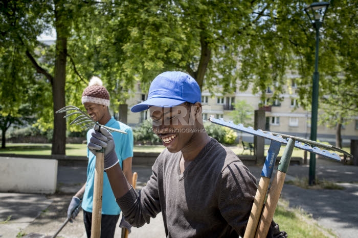 Jeunes migrants, dispositif d'insertion sociale et professionnelle en Ile-de-France.