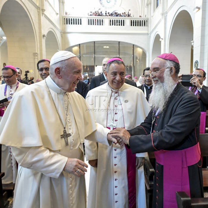 JMJ 2019 au Panama. Le pape François rencontre les évêques d'Amérique centrale