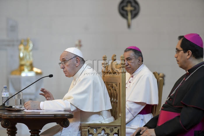 JMJ 2019 au Panama. Le pape François rencontre les évêques d'Amérique centrale