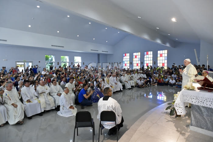 JMJ 2019 au Panama. le pape François.