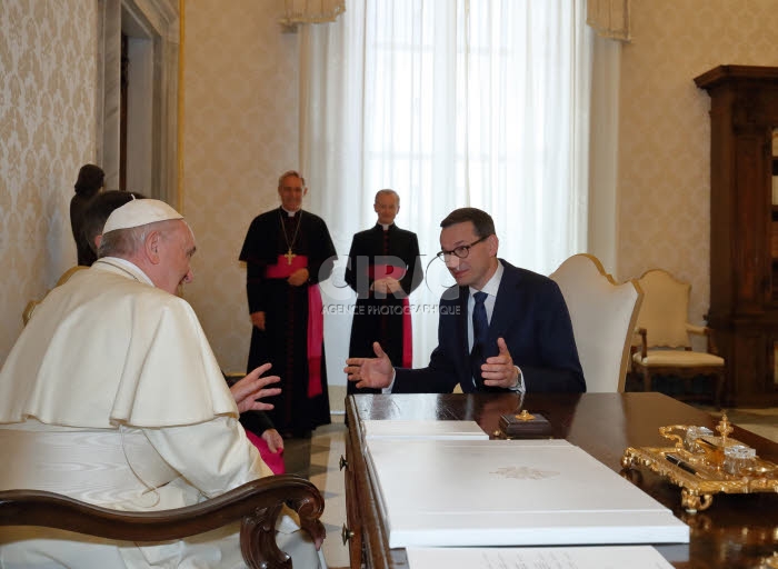 Le pape François reçoit Mateusz MORAWIECKI, premier ministre polonais.
