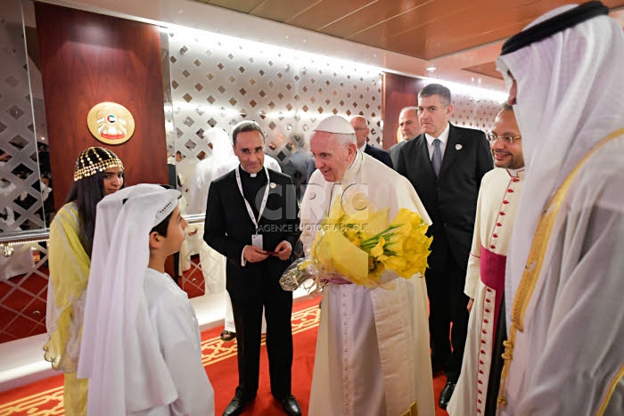 Le pape François à Abu Dhabi, Emirats arabes unis.