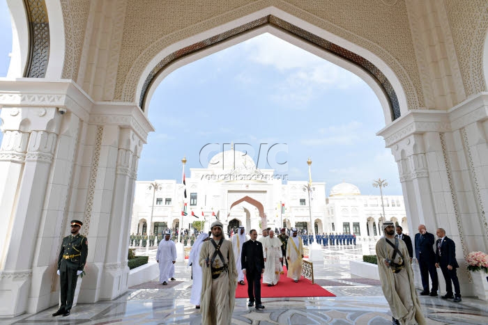 Le pape François à Abu Dhabi, Emirats arabes unis.