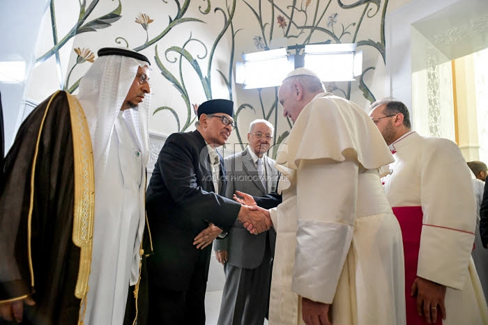 Le pape François rencontre les membres du Conseil musulman des Anciens