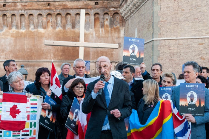 Veillée de prière à Rome des victimes d'abus sexuels au sein de l'Eglise.