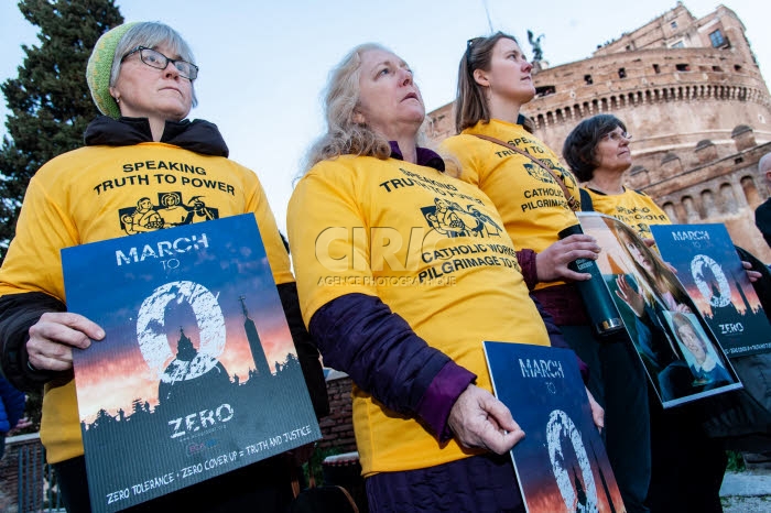 Veillée de prière à Rome des victimes d'abus sexuels au sein de l'Eglise.