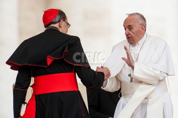 Mgr Philippe BARBARIN lors de l'audience générale