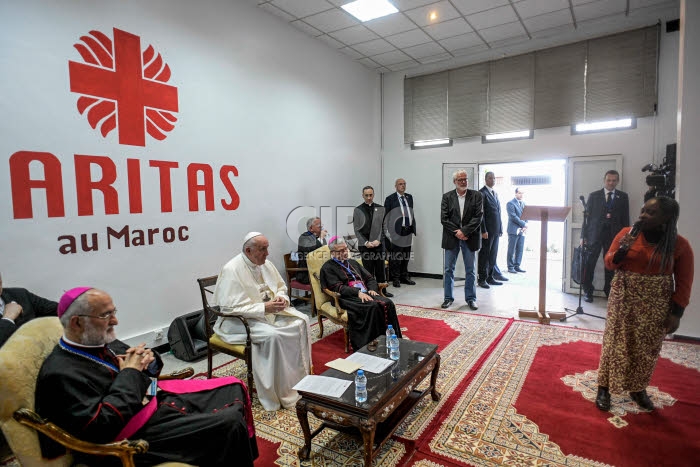 Visite du pape François au Maroc.