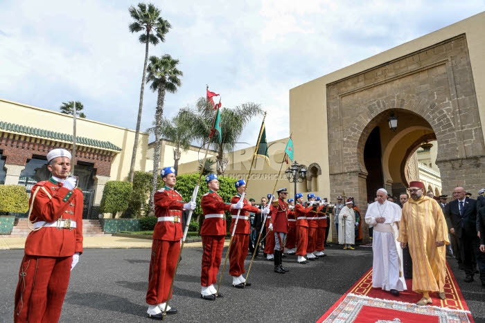 Visite du pape François au Maroc.