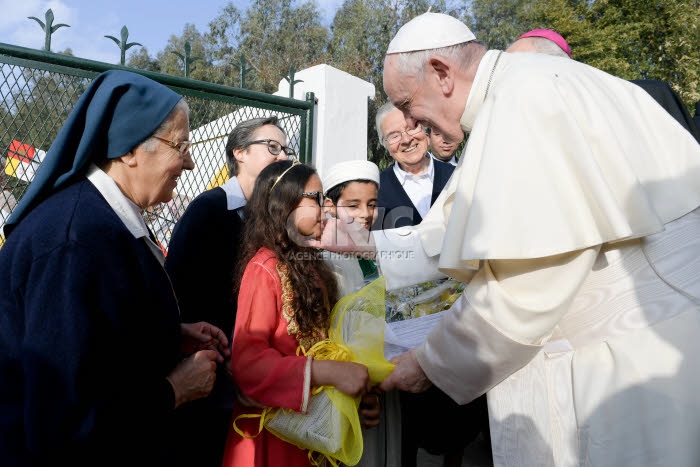 Visite du pape François au Maroc.