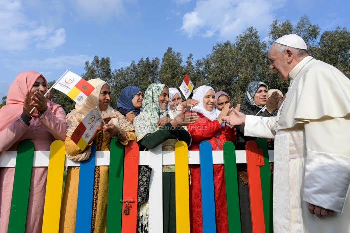 Visite du pape François au Maroc.