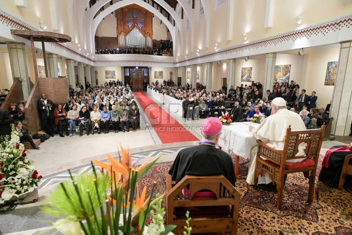 Visite du pape François au Maroc.