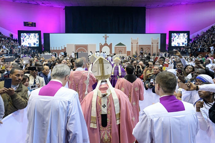 Visite du pape François au Maroc.