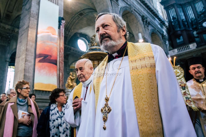 Messe annuelle de l’Oeuvre d’Orient en l'église Saint-Sulpice à Paris.