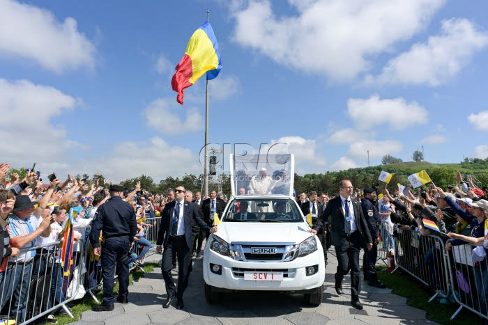Voyage du pape François en Roumanie.