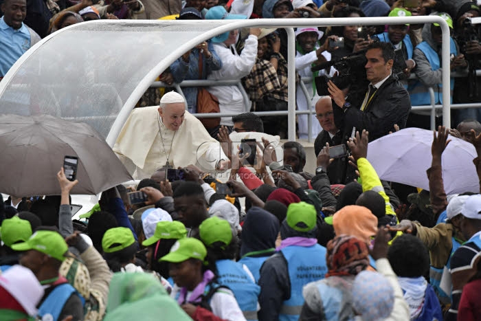 Voyage apostolique du pape François au Mozambique.