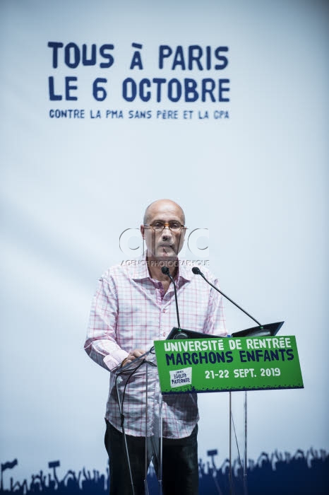 Université de rentrée de "Marchons enfants" organisée par La Manif Pour Tous.