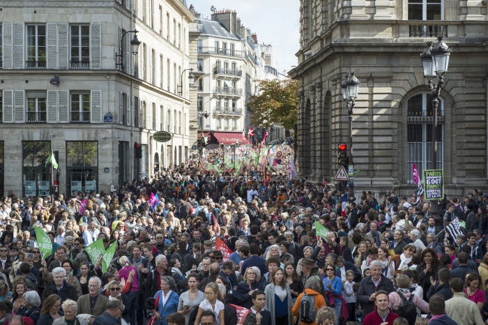 Manifestation contre la réforme de la PMA.
