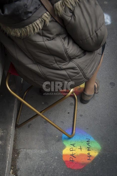 Manifestation contre la réforme de la PMA.