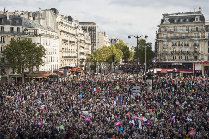 Manifestation contre la réforme de la PMA.