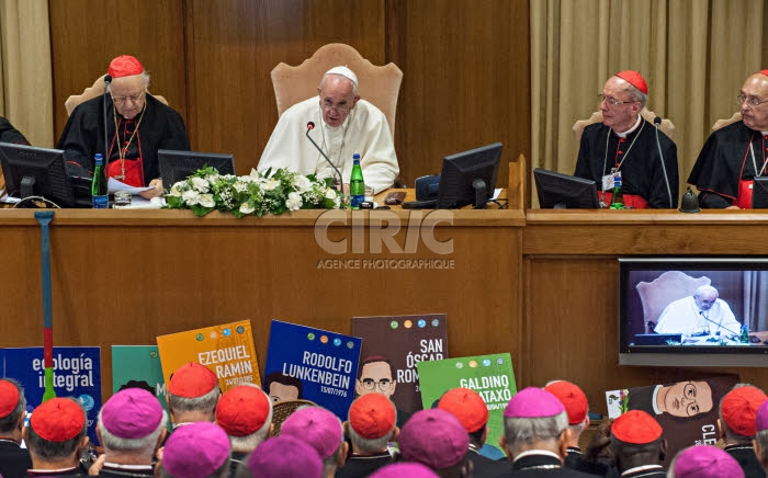 Première session du Synode sur l’Amazonie au Vatican.