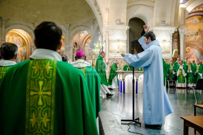 Messe célébrée en la basilique Notre Dame du Rosaire.