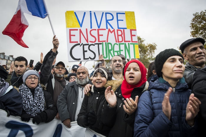 Marche contre l'islamophobie.