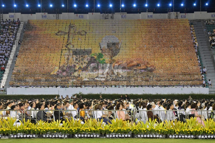 Voyage apostolique du pape François en Asie. Bangkok, Thaïlande.