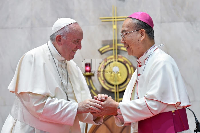 Voyage apostolique du pape François en Asie. Bangkok, Thaïlande.