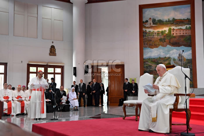 Voyage apostolique du pape François en Asie. Bangkok, Thaïlande.