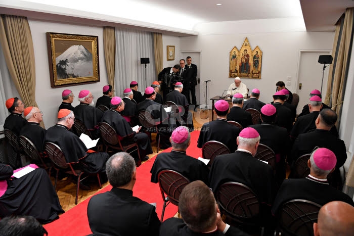 Voyage apostolique du pape François en Asie. Tokyo, Japon.