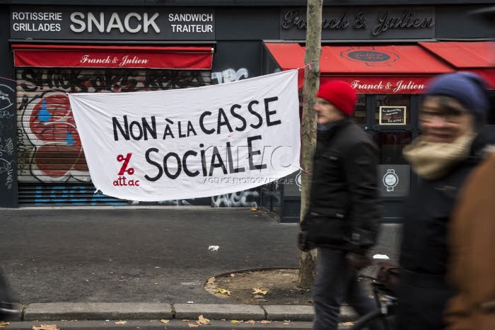 Manifestation contre le projet de réforme des retraites.