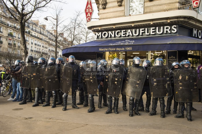 Manifestation contre le projet de réforme des retraites.