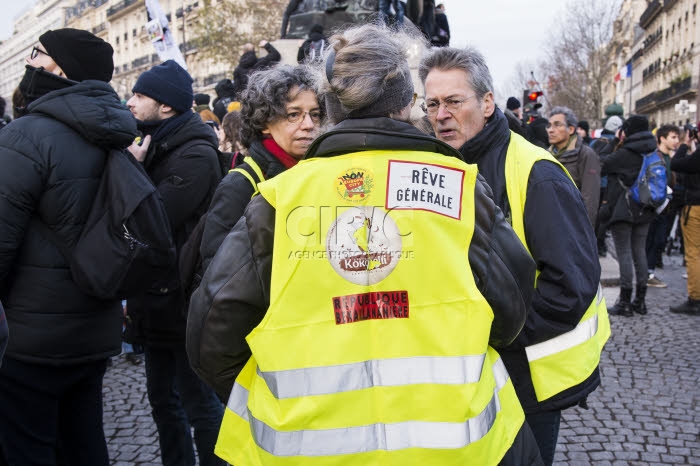 Manifestation contre le projet de réforme des retraites.
