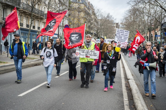 Manifestation contre le projet de réforme des retraites.