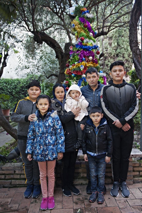 Famille de réfugiers afghans, arrivée en Italie via un couloirs humanitaires.