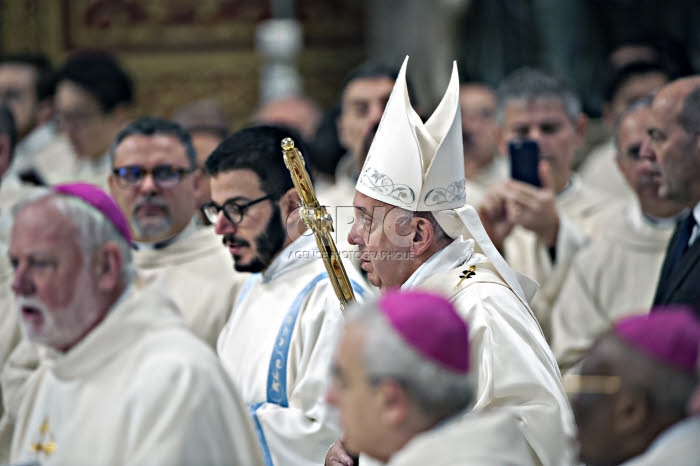 Le pape François préside messe en la Solennité de Marie Mère de Dieu.