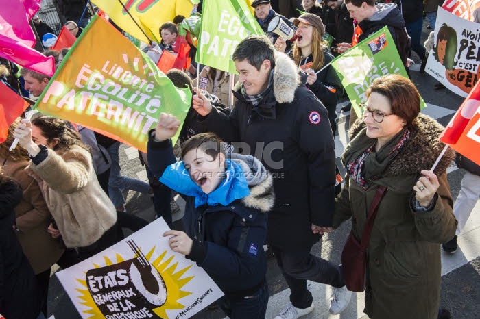 Manifestation contre la réforme de la PMA, la GPA, le projet de loi bioéthique.