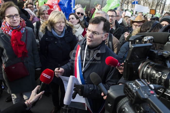 Manifestation contre la réforme de la PMA, la GPA, le projet de loi bioéthique.