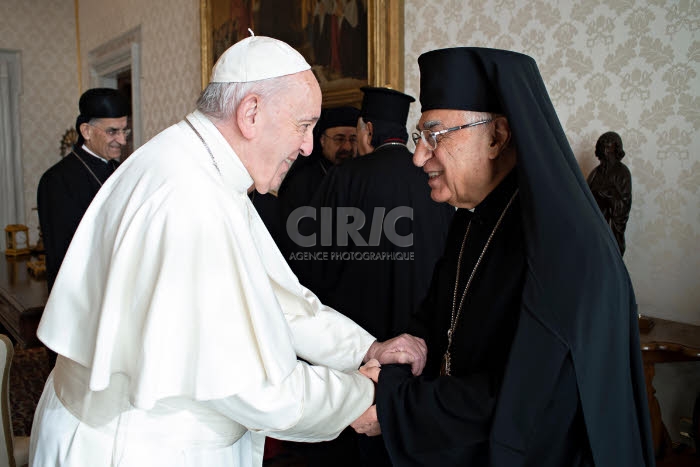 Le pape François et Youssef ABSI.