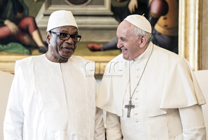 Le pape François reçoit le président de la République du Mali.