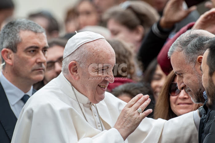 Audience générale au Vatican.