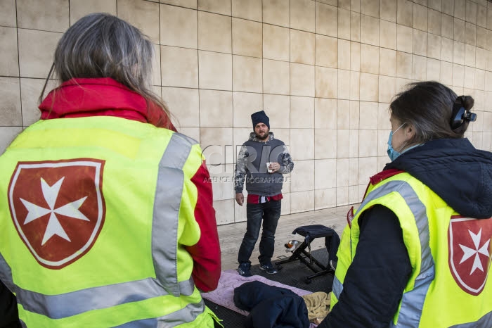 Coronavirus Covid-19, distribution alimentaire, par l’Ordre de Malte France.