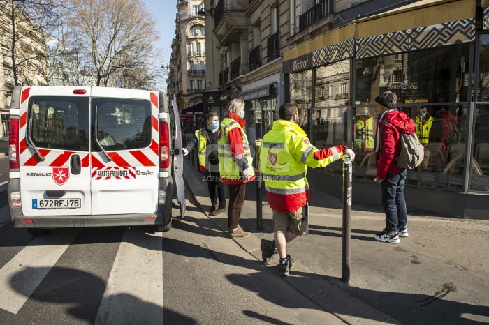 Coronavirus Covid-19, distribution alimentaire, par l’Ordre de Malte France.