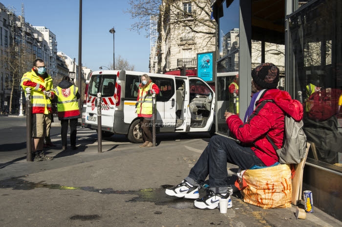 Coronavirus Covid-19, distribution alimentaire, par l’Ordre de Malte France.
