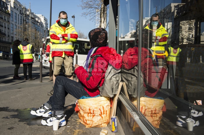 Coronavirus Covid-19, distribution alimentaire, par l’Ordre de Malte France.