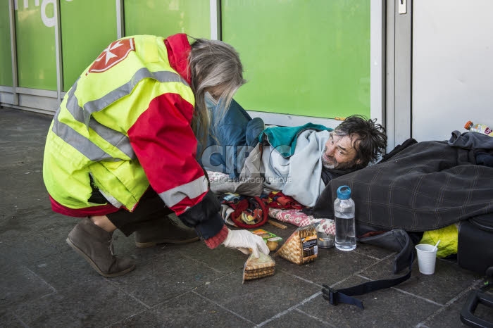 Coronavirus Covid-19, distribution alimentaire, par l’Ordre de Malte France.