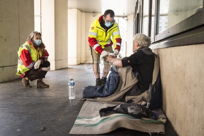 Coronavirus Covid-19, distribution alimentaire, par l’Ordre de Malte France.