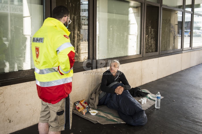 Coronavirus Covid-19, distribution alimentaire, par l’Ordre de Malte France.