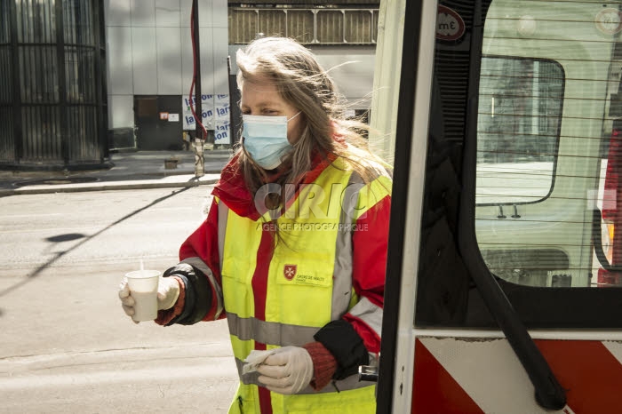 Coronavirus Covid-19, distribution alimentaire, par l’Ordre de Malte France.